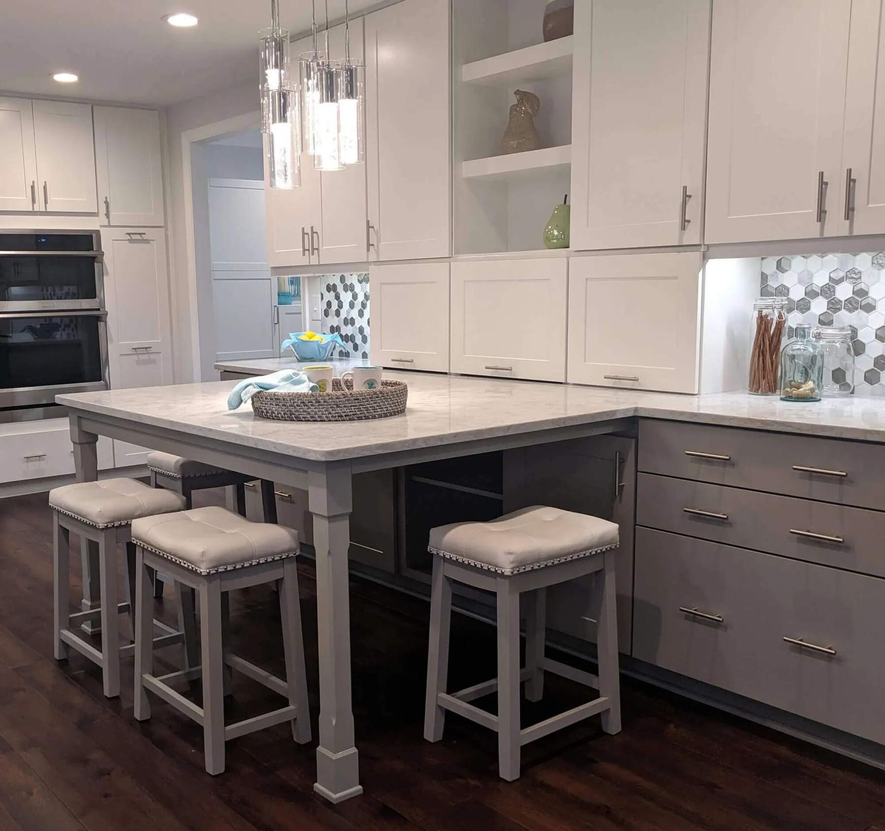 Before and After interior